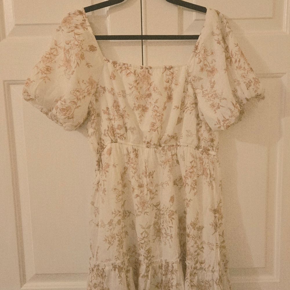 Blu Pepper Cream and Brown Dress - Picture 3 of 7